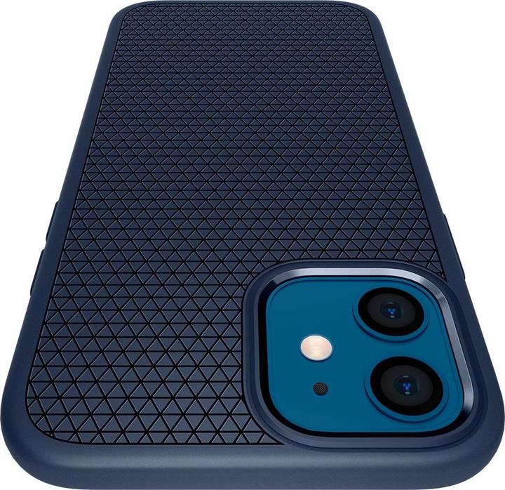Produktbild Spigen ACS02250 Handy-Schutzhülle 15,5 cm (6.1" ) Cover Navy (Apple iPhone 12 Pro, Apple iPhone 12)