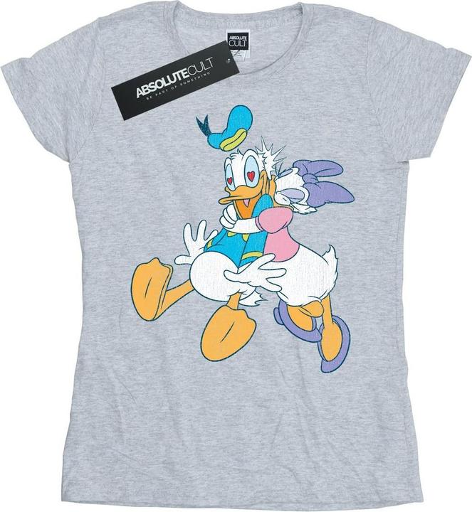 Disney Donald And Daisy Duck Kiss TShirt (XL)