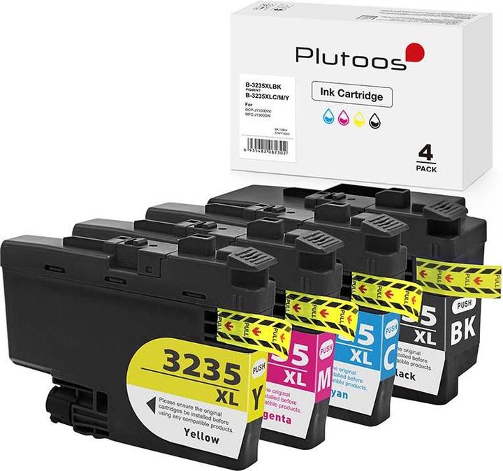 Image du produit Plutoos Brother LC-3235 Cartouches XXL compatibles, jeu de 4 couleurs (M, Y, C, CF)