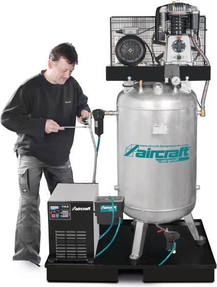 Produktbild Stürmer AIRPROFI 853/270/10 VKK - Stationärer Kolben-Kompressor mit Kältetrockner, Feinfilter, Kondensataufb (10 Bar, 270 l)