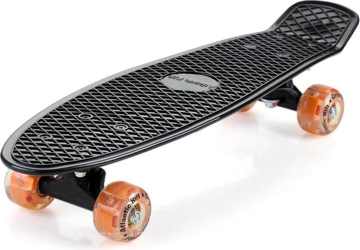 Image du produit Monzana Skateboard Mini Cruiser 57cm LED Vintage (22.44")