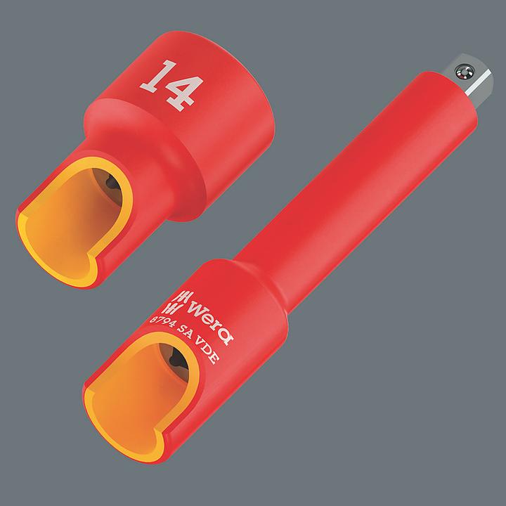 Produktbild Wera 8790 A VDE Zyklop Steckschlüsseleinsatz 1/4, 12mm (12 mm)