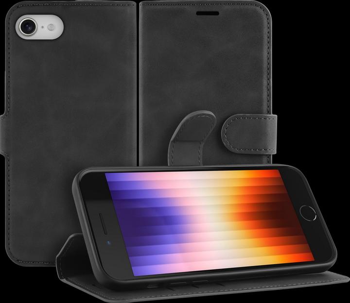 Actual product image Cazy Premium wallet case for iPhone SE 2022, magnetic wallet case, card slots, stand - (Apple iPhone SE (3rd Gen))