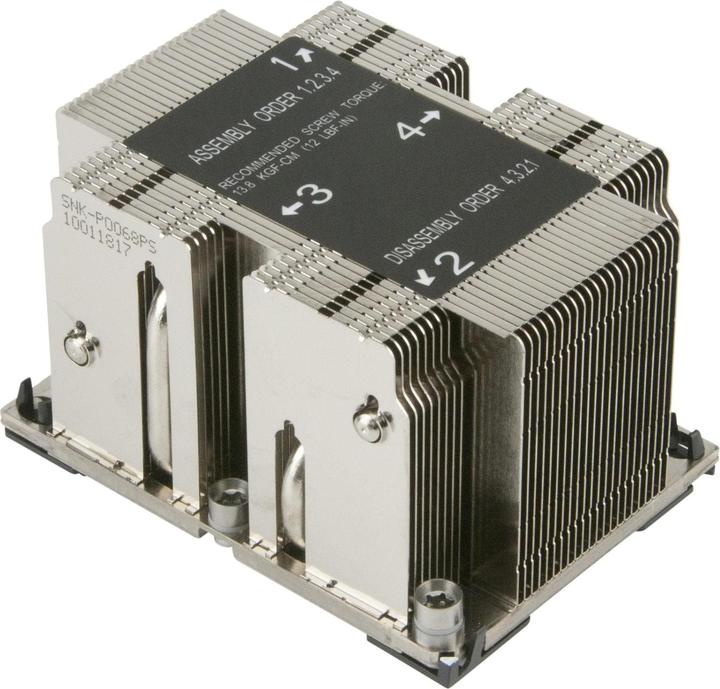 Produktbild Supermicro SNK-P0068PS: CPU Kühler 2HE (64 mm)
