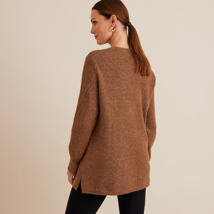 Produktbild Anne Weyburn Feinstrickpullover mit V-Ausschnitt (38)