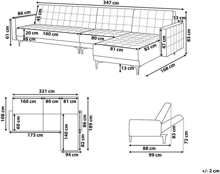 Produktbild Beliani Aberdeen (Modular Sofa)