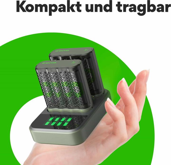 Produktbild GP Batteries Battery Recharger (1 Stk., AA, 2600 mAh, Ladegerät inkl. Akku)