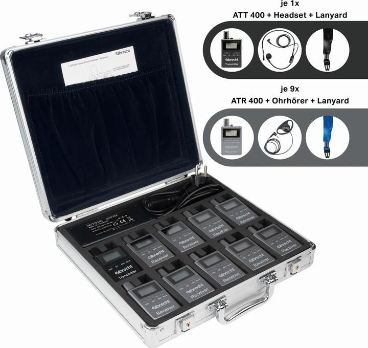 Produktbild Albrecht ATT/ATR400 10er 29970.S10 Tour Guide System (0.20 km)