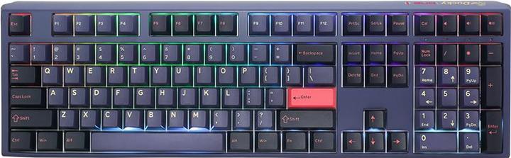 Produktbild Ducky One 3 Cosmic Blue Gaming Tastatur, RGB LED - MX-Red (US) (US, Kabelgebunden)