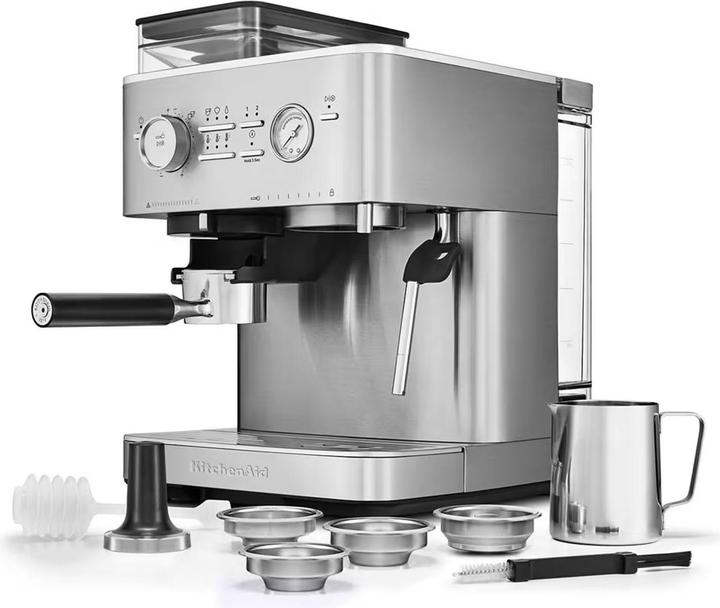Actual product image KitchenAid 5KES6551ESX Portafilter machine with grinder (EU plug)