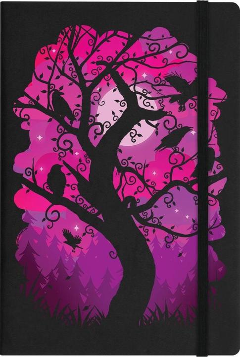 Immagine prodotto Grindstore Quaderno A5 con sagoma di albero e corvi con copertina rigida (A5, Copertina rigida)