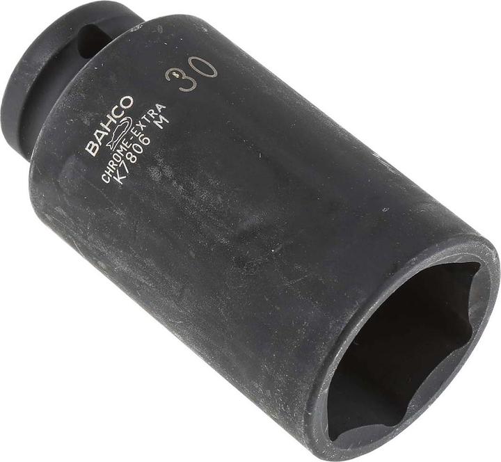 Produktbild Bahco 1/2" Kraft-Steckschlüssel-Einsatz, lang, Sechskant, 30 mm, phosphatiert (30 mm)
