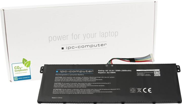 Actual product image IPC KT.0040G.004 (4 Cells, 3600 mAh)