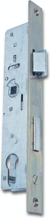 Roto Rohrrahmenschloss Flachstulp m. Falle u. Riegel 873, DM 25, verzinkt silber