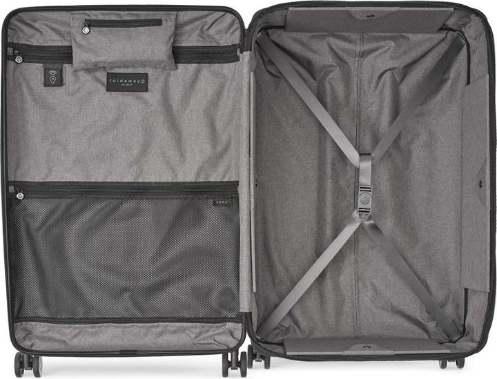 Actual product image Senz Senx Foldable Large Check In Trolley, 95L, Silk Grey (95 l, L (90 - 115l))