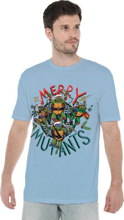 Immagine prodotto Teenage Mutant NT Merry Mutants Maglietta Natale Uomo (L)