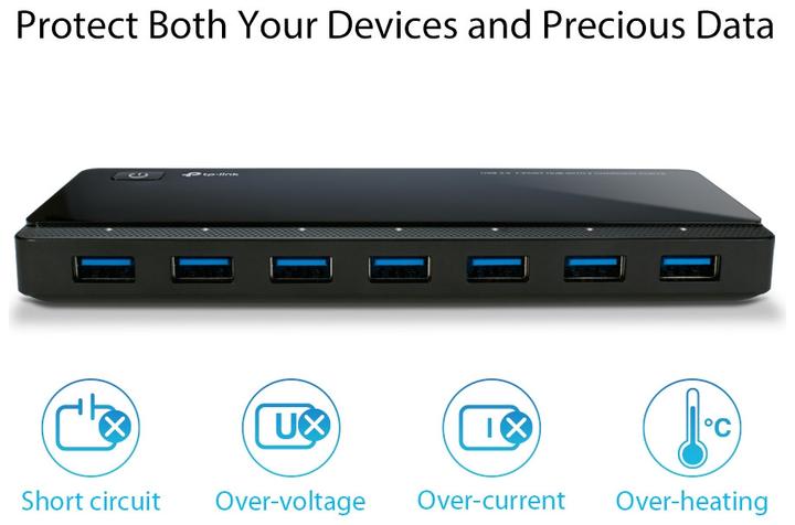 Produktbild TP-Link Uh720 (Micro USB, 7 Ports)