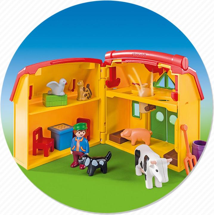 Produktbild Playmobil Mein Mitnehm-Bauernhof (6962, Playmobil 1.2.3)