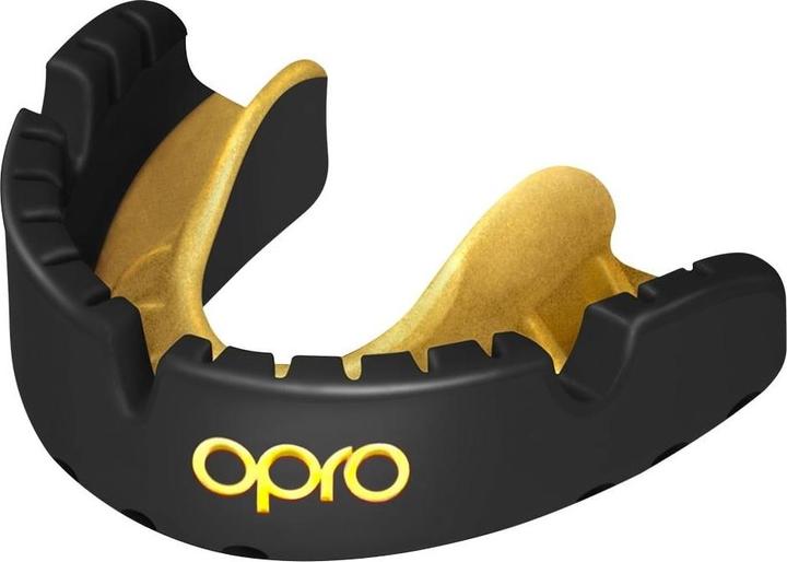 Actual product image Opro Self-Fit - Gold Braces - Dark Blue/Pearl (One size)
