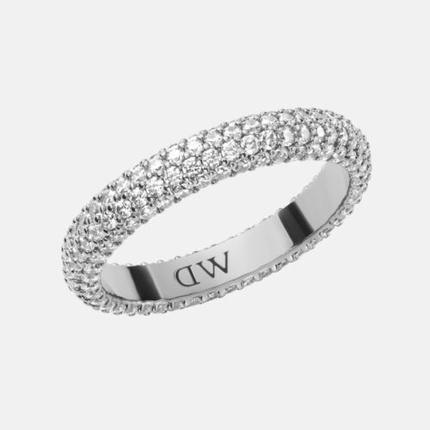 Daniel Wellington Sparkling Steel Ring with PavÃ© Crystals DW0040065 - Circuit: 52 mm (52)