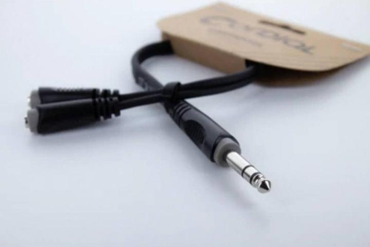 Actual product image Cordial 14886 Klinke Audio Y-Adapter (1x Klinkenstecker 6.3 mm (stereo) - 2x Kli (0.30 m)
