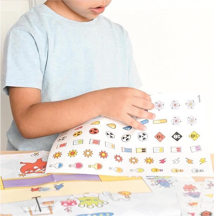 Actual product image Poppik Sticker Creative Poster Crazy Lab