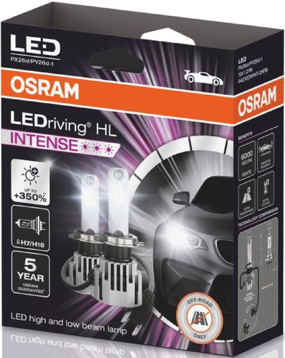 Actual product image Osram H7/H18 LEDriving Off-Road LED Retrofit (H18, H7)