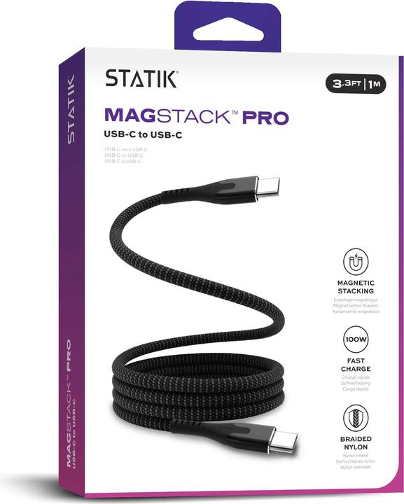 Actual product image Statik MagStack USB C — USB C (1 m, USB 3.2 Gen 1, 100 W)