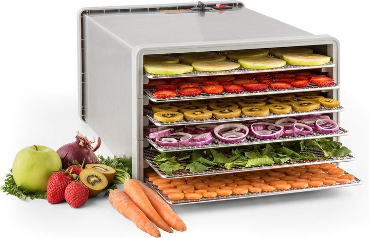 Produktbild Klarstein Fruit Jerky Pro 6 Dörrautomat Dehydrator 6 Etagen Edelstahl