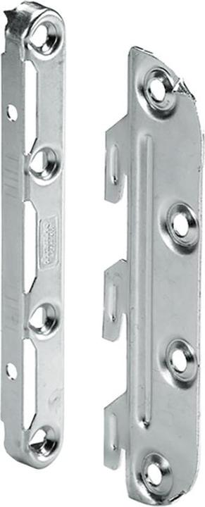 Produktbild Hettich Bettverbindungsbeschlag Stahlverzinkt 3 Haken 130 mm (Verbindungsbeschlag, 10 Stk.)