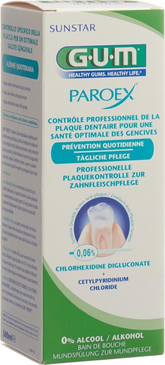 GUM Paroex Mundspülung 0,06 % (500ml) (500 ml, Mundspülung)