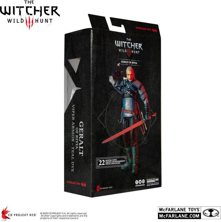 Actual product image McFarlane The Witcher AF : Gerald Of Rivia (Viper Armor Teal Dye)