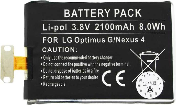 Image du produit LG Akku Nexus 4, E960, E970, E973, E975, F180, Maku