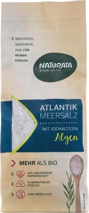 Actual product image Naturata Atlantic Sea Salt with Iodine Algae Organic (500 g)