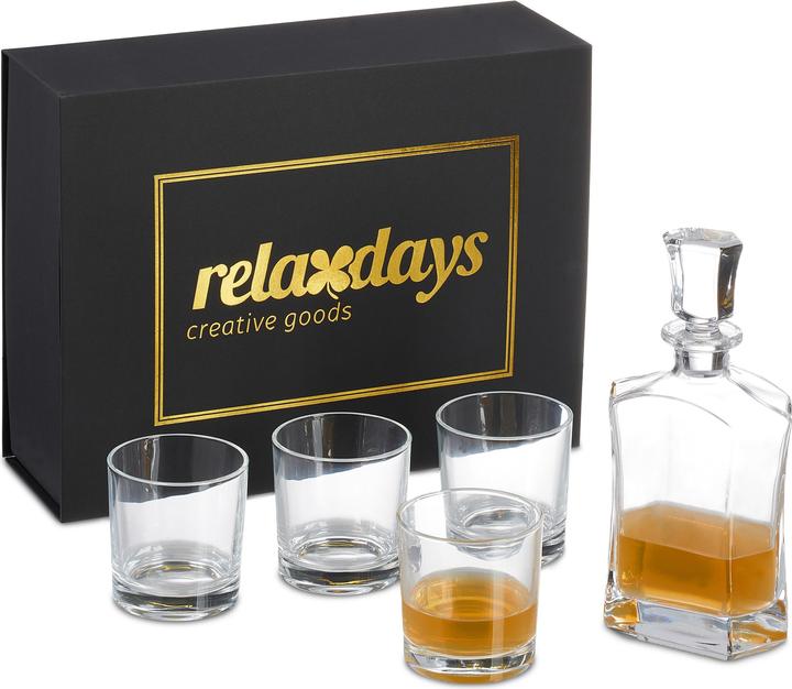 Produktbild Relaxdays 5-tlg. Whisky-Set (3.45 dl, 1 x, Whiskygläser)