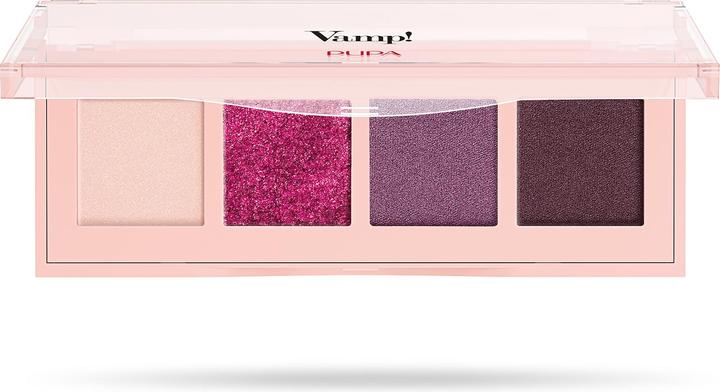 Actual product image Pupa Milano Vamp! 4 Eyeshadow Palette 004 Vibrant Plum (004 Vibrant Plum)