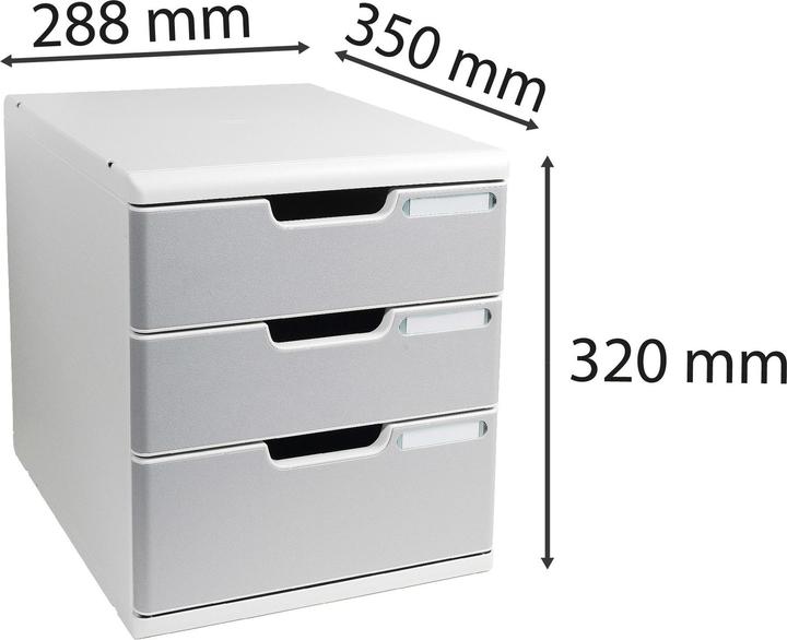 Produktbild Exacompta Modulierbar Schubladenboxen (A4+)