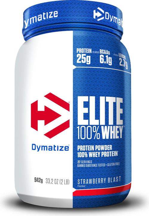 Actual product image Dymatize Elite 100% Whey (Strawberry, Berry, 1 pcs., 942 g)