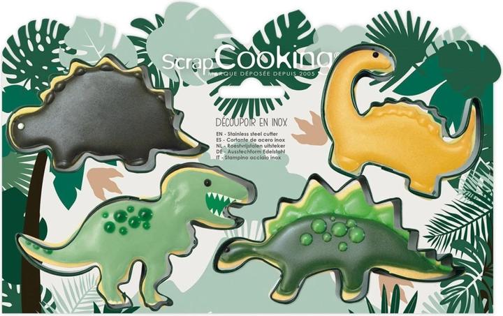 ScrapCooking Set de 4 emporte-pièces Dino