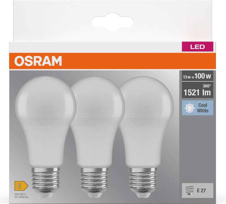 Immagine prodotto Osram Base Led Classic A (E27, 14 W, 1521 lm, 3 x, F)