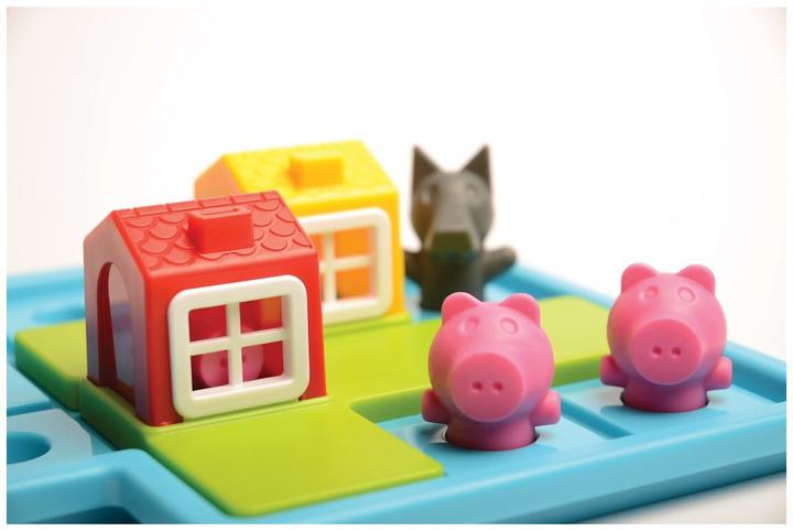 Image du produit Smart Games Jeu de puzzle Trois petits cochons - Deluxe (Italien, Anglais, Français, Multilingue, Allemand)
