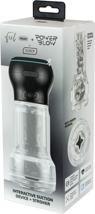 Kiiroo Feel Pocket Stroker Crystal + PowerBlow Combo