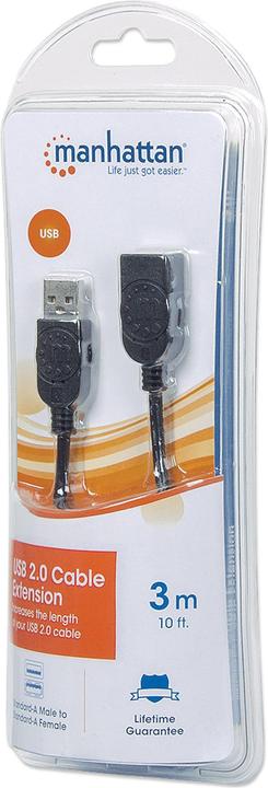 Produktbild Manhattan Verlängerungskabel (3 m, USB 2.0)