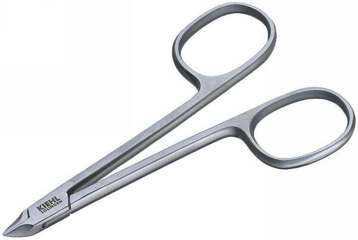 Kiehl Mini Nagelzange abgeschrägte Spitze/Diabetiker silber 10cm, abgeschrägte Spitze
