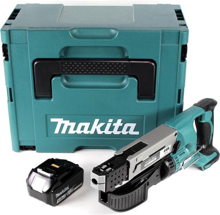 Produktbild Makita DFR 550 T1J Akku Magazinschrauber 18V 25-55mm + 1x Akku 5,0Ah + Makpac - ohne Ladegerät (Akkubetrieb)
