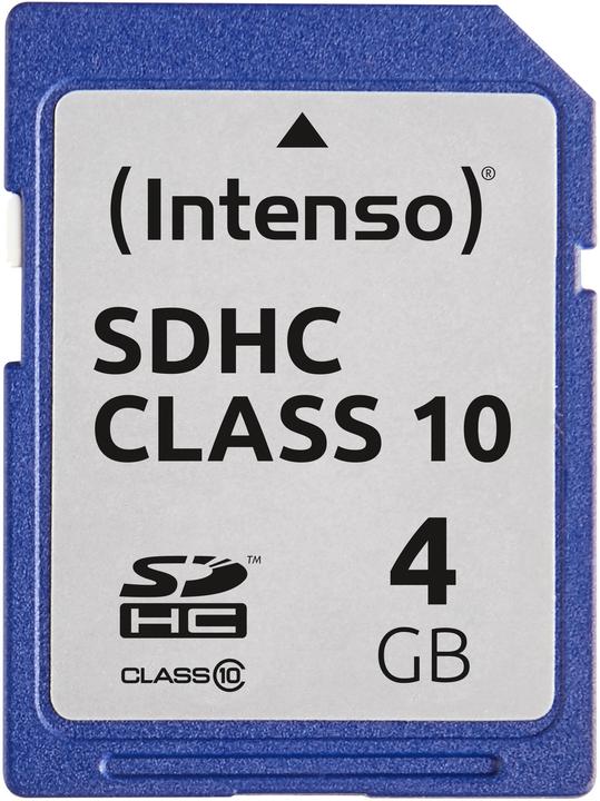 Image du produit Intenso SD Class 10 (4 Go, SDHC, U1)