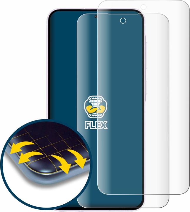 Productafbeelding BROTECT Fullscreen Schutzfolie Displayschutz Folie Klar Transparent (2 Stuk, Samsung Galaxy A56)