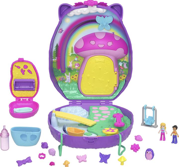 Actual product image Polly Pocket Igel-Mama & Baby Schatulle