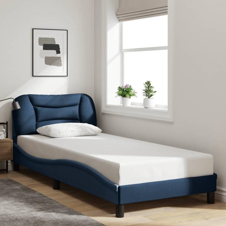 Actual product image VidaXL Bed frame with LED fabric (90 x 190 cm)