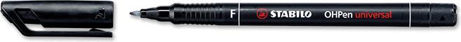 Actual product image STABILO OHPen universal foil pen permanent (Black, 0.70 mm, 1 x)